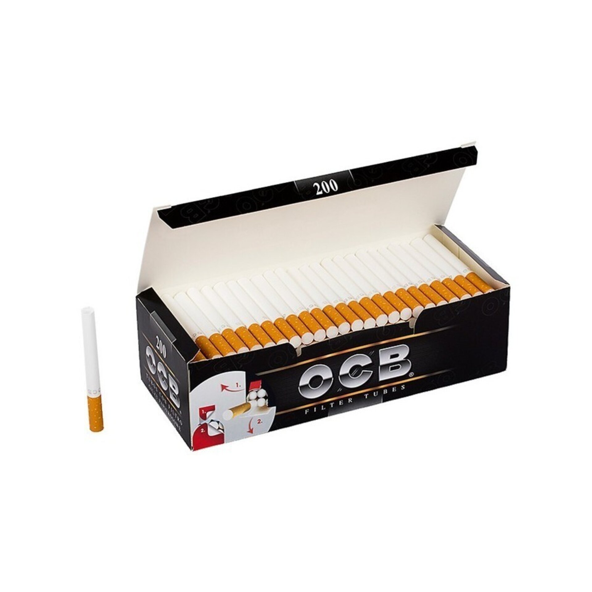 Tubos OCB negros 200 - 2