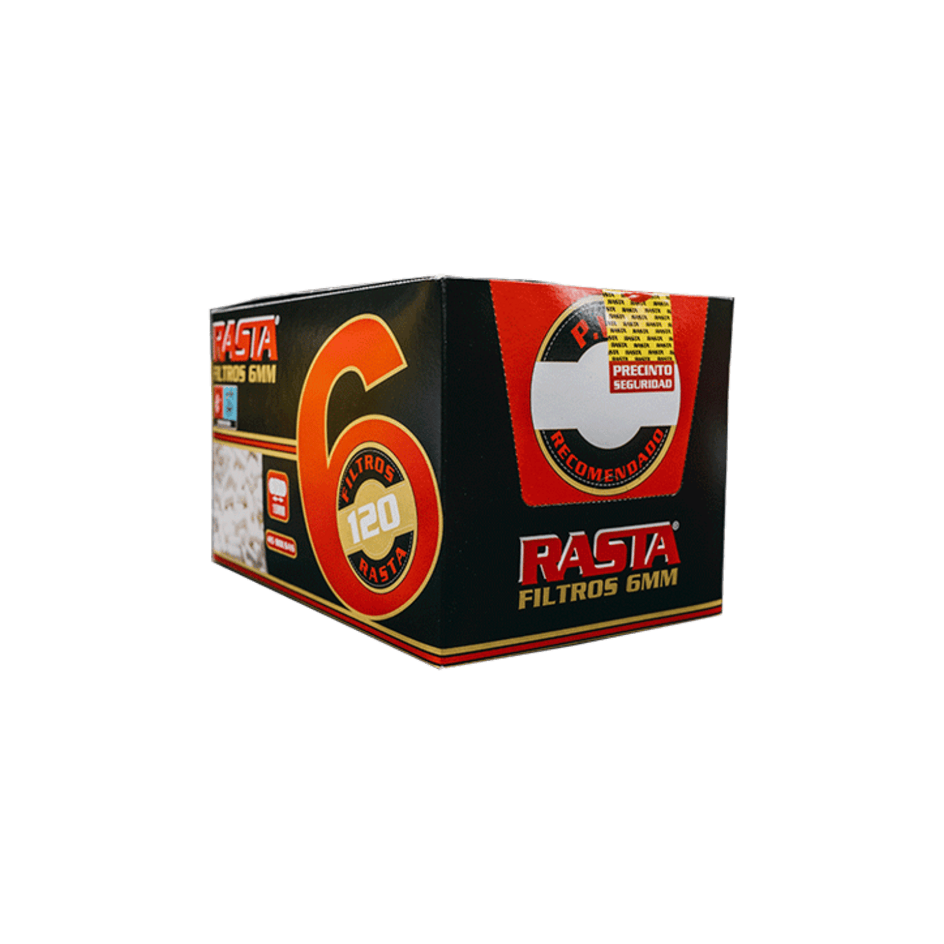 Filtros Tabaco de 6MM RASTA -  5 x 120 Unidades - 2